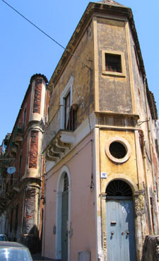 Two acute buildings in Catania.