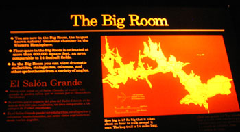 The big room is the largest known cavern in the Western Hemisphere.