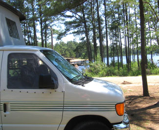 Our first campground at Ft. Bragg in North Carolina.