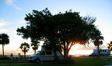 The campground at Patrick AFB.