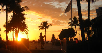 A Key West sunset.
