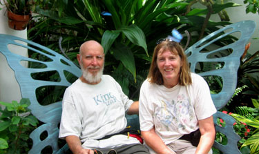 How appropriate--a butterfly bench.