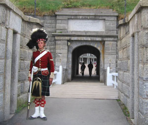 Oh, the guard is so handsome in his traditional uniform!