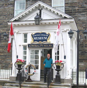 Naval museum on the military base in Halifax.