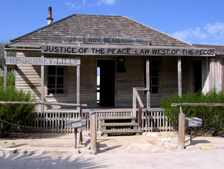 Judge Roy Bean's Saloon.