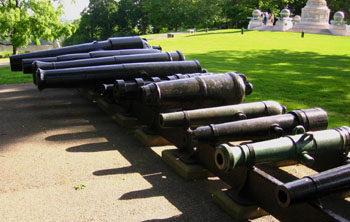 Cannons, the spoils of war.