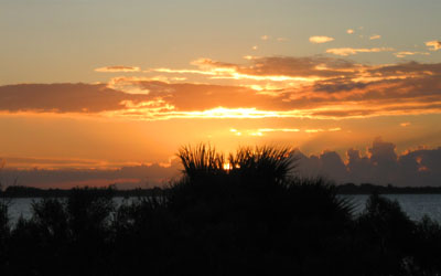 We enjoyed a great sunset at the Patrick campground.