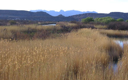 Two hills over the Rio Grande
