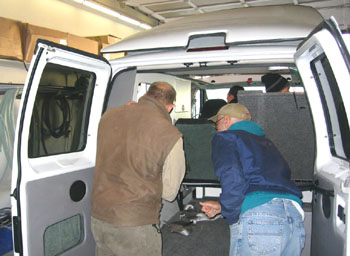 Roy gave Dean a tour of the van and its parts.